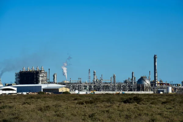 Arjantin Petrokimya Endüstrisinin Sanayi Tesisleri Patagonya Arjantin — Stok fotoğraf