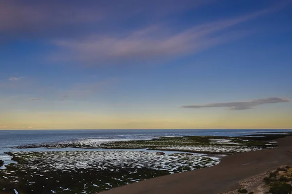 stock image Low Tide coastal landscape in Peninsula Valdes, World Heritage Site, Patagonia Argentina