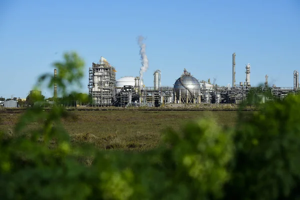 Instalações Industriais Indústria Petroquímica Argentina Patagônia Argentina — Fotografia de Stock