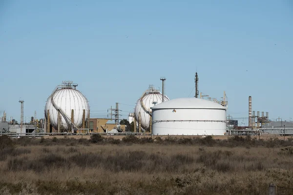Impianti Industriali Dell Industria Petrolchimica Argentina Patagonia Argentina — Foto Stock