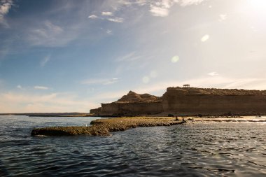 Yarımada Valdes kıyı manzarası, Unesco Dünya Mirası Alanı, Patagonya Arjantin