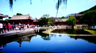 Xian, Çin, 1 Ocak 2024 Daming Sarayı Ulusal Miras Parkı Tang Hanedanlığı 'nın yıkıntıları üzerine kurulu.