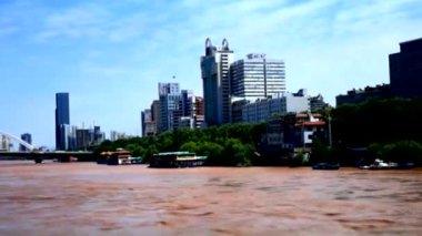 Xian, Çin, 1 Ocak 2024, Çin Yangtze sarı nehri Xian 'da 