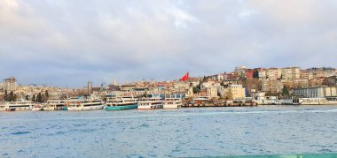 İstanbul, Türkiye, İstanbul şehrini özel bir Boğaziçi tekne gezisinden görüyor