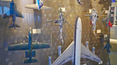 Sapporo, Japonya, 1 Ocak 2025, Sapporo Uluslararası havaalanı Hokkaido Japonya 'daki Gökyüzü Müzesi' nde sergileniyor ve sergileniyor.