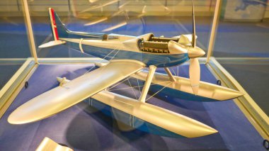 Sapporo, Japonya, 1 Ocak 2025, Sapporo Uluslararası havaalanı Hokkaido Japonya 'daki Gökyüzü Müzesi' nde sergileniyor ve sergileniyor.