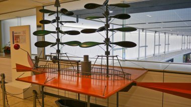 Sapporo, Japonya, 1 Ocak 2025, Sapporo Uluslararası havaalanı Hokkaido Japonya 'daki Gökyüzü Müzesi' nde sergileniyor ve sergileniyor.