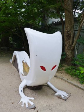 Sakaiminato , Japan, 1st of Jan 2025, manga characters found along Kitaro road in Sakaiminato 