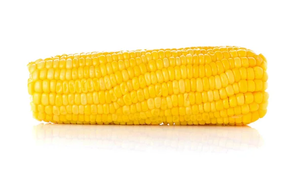 Kukurydza Białym Tle Obrazek Stockowy