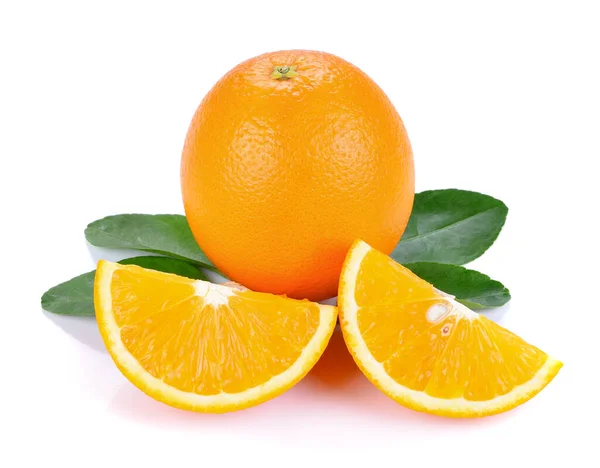 Πορτοκαλί Φρούτα Απομονωμένα Λευκό Φόντο Royalty Free Φωτογραφίες Αρχείου