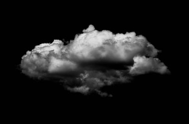 Siyah arkaplanda beyaz bulutlar