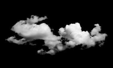 Siyah arkaplanda beyaz bulutlar