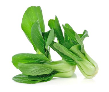 Çin lahanası (Çince lahana) üzerinde beyaz izole