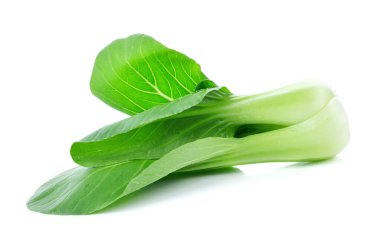 Çin lahanası (Çince lahana) üzerinde beyaz izole