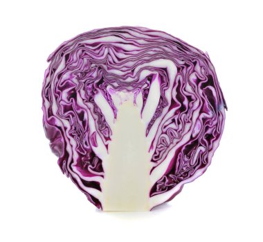 beyaz izole kırmızı lahana