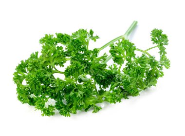 Maydanoz beyaz arkaplanda izole.