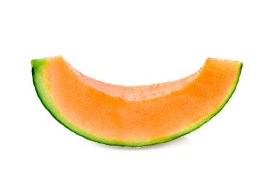 Beyaz arkaplanda izole edilmiş kavun