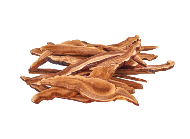 Kurutulmuş Lingzhi mantarı dilimlenmiş şeffaf png