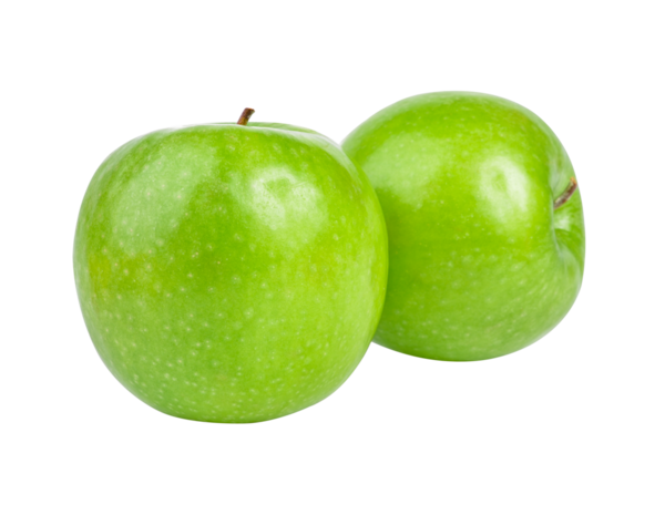 Yeşil elma şeffaf png