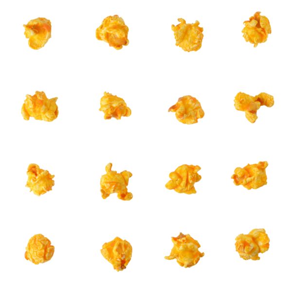 Patlamış mısır koleksiyonu şeffaf png