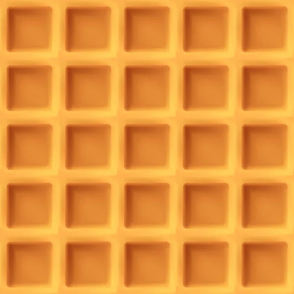 Illustration Realistic Belgian Waffle Background Seamless Pattern Design — Stock Vector
