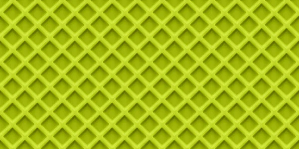 绿色华夫格子质感背景的图解无缝图案真实感设计 — 图库矢量图片