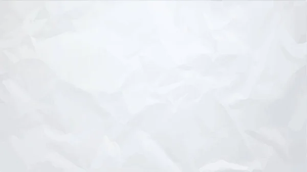 Иллюстрация Реалистичного Морщинистого Белого Цвета Бумажного Фона — стоковый вектор