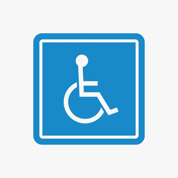 Illustration Panneau Signalisation Pour Handicapés Vue Face Humaine Sur Fond Illustrations De Stock Libres De Droits