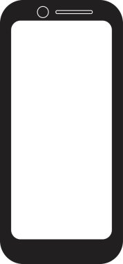 Cep telefonu. Boş form. teknik