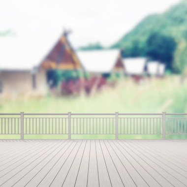 Balkon ve Teras dış arka plan bulanıklık