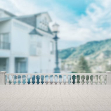 Balkon ve Teras dış arka plan bulanıklık