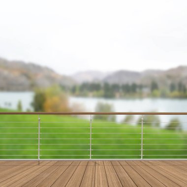 Balkon ve Teras, doğa arka plan bulanıklık