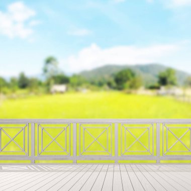 Balkon ve Teras, doğa arka plan bulanıklık