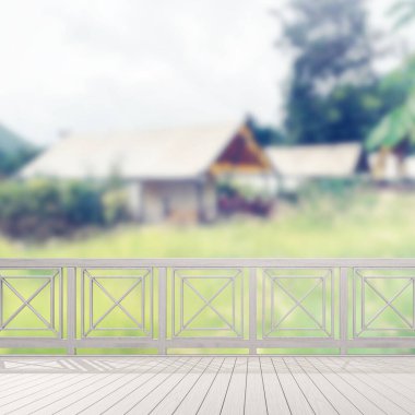 Balkon ve Teras dış arka plan bulanıklık