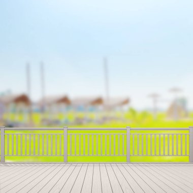 Balkon ve Teras, doğa arka plan bulanıklık