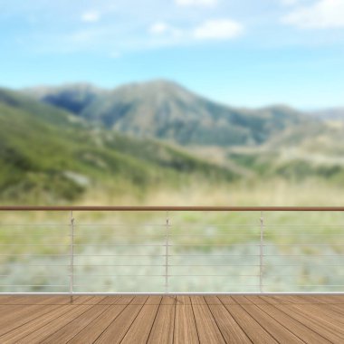 Balkon ve Teras, doğa arka plan bulanıklık