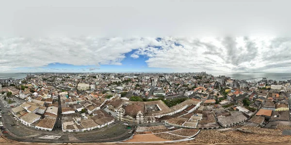 Naadloze Sferische Hdri Luchtfoto Panorama 360 Graden Voor Virtual Reality — Stockfoto