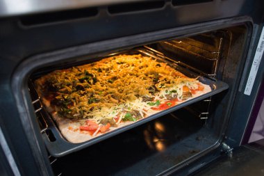 iştah açıcı arka plan pepperoni pizza closeup çerçeveyi dolduran.
