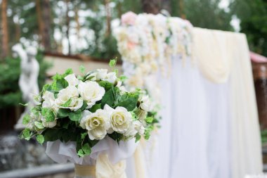 Wedding, ceremony, decoration, floristry, happiness.