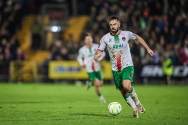 14 Şubat 2025, Cork, İrlanda, SSE Airtricity Men 's Premier Division: Cork City FC 2 - Galway United 2; Cork City FC' den Greg Bolger