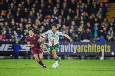 14 Şubat 2025, Cork, İrlanda, SSE Airtricity Men 's Premier Division: Cork City FC 2 - Galway United 2; Cork City FC' den Bernardo Couto