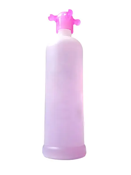İzole edilmiş Beyaz Arkaplanda Yüksek Gerçekçi Pembe Şişe Düşük Açı 'da Yakalandı. Bu şişe resmi kozmetik, tıbbi, sağlık hizmetleri veya losyon ürün ambalajlama, reklamcılık veya tasarım projelerinde kullanılmak için uygun olacaktır..