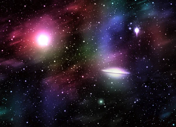 Een Ruimte Van Melkweg Atmosfeer Met Sterren Donkere Achtergrond — Stockfoto