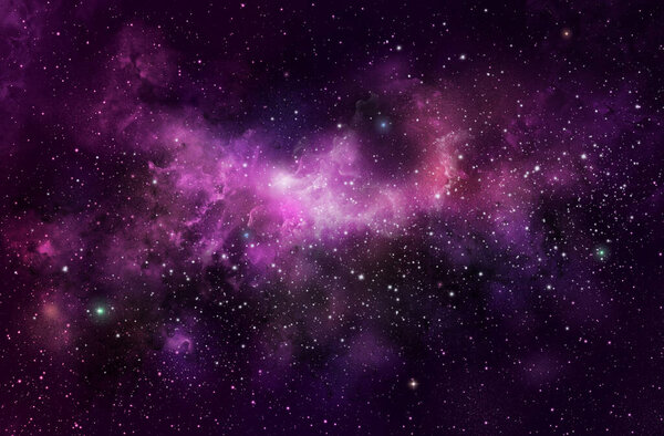 A space of the galaxy atmosphere with stars at dark background.