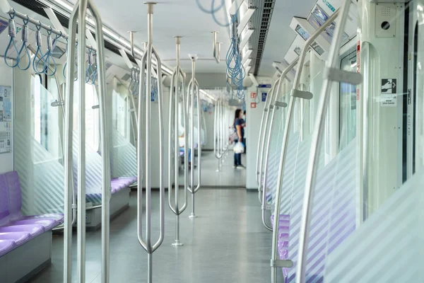 泰国曼谷 2019年8月26日 通蓬至长安 Khlong Bang Pha Metropolitan Rapid Transit Mrt — 图库照片