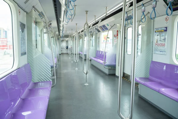 泰国曼谷 2019年8月26日 通蓬至长安 Khlong Bang Pha Metropolitan Rapid Transit Mrt — 图库照片