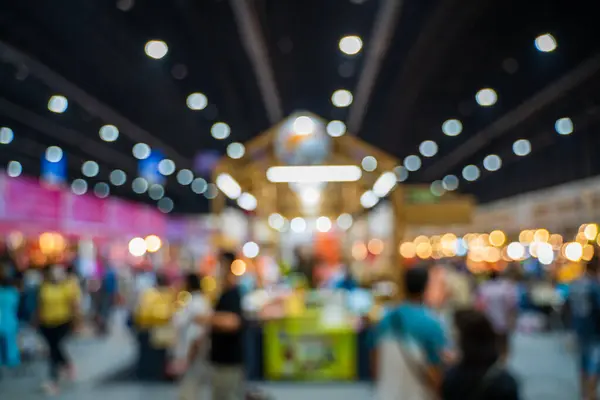 Blurred Images Trade Fairs Big Hall Image People Walking Trade Royalty Free Stock Images