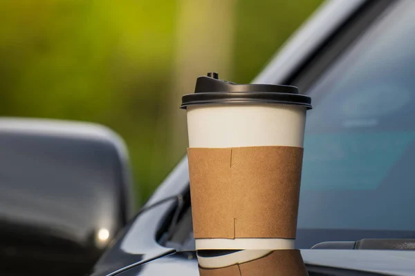 Takeaway coffee cup in a car, free image by rawpixel.com