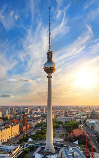 Прекрасный Берлин Прекрасная Воздушная Панорама Германия — стоковое фото