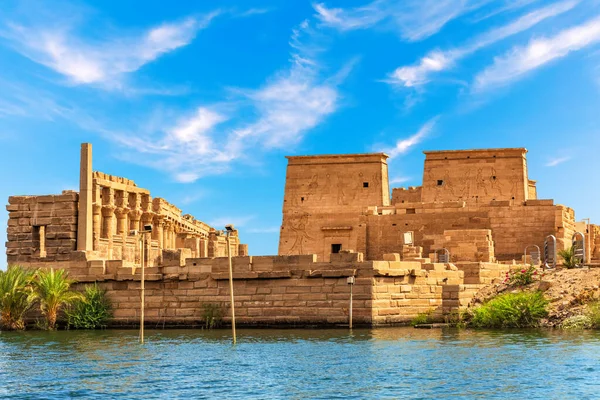 stock image Philae temple on Agilkia Island, Nile view, Aswan, Egypt.